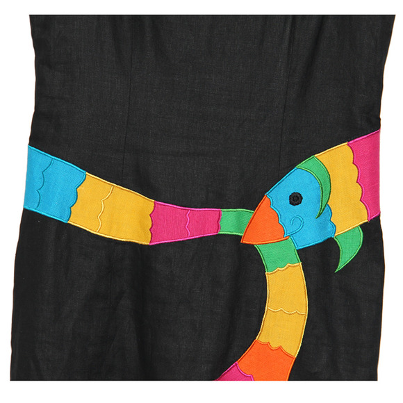 Vintage Parrotfish waist sleeveless jumper dress Deborah Laws Size 12 - Picture 3 of 5